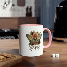 Load image into Gallery viewer, Mug - Pastel Tattoo Moth &#39;Stay Strong&#39; Coffee Mug, 11oz