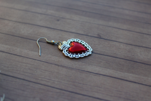Load image into Gallery viewer, Sacred Heart Jewelry Dangle Earrings