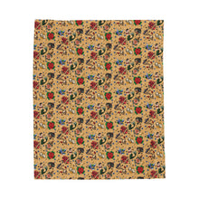 Load image into Gallery viewer, Wrapped in Ink: The Vintage Tattoo Flash -Inspired Plush Blanket