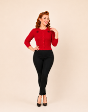 Load image into Gallery viewer, Red Spider Web Cardigan Sweater