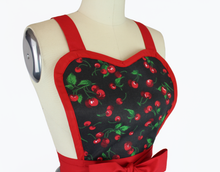 Load image into Gallery viewer, Retro Red Apron Vintage Inspired Cherry Pin Up Apron