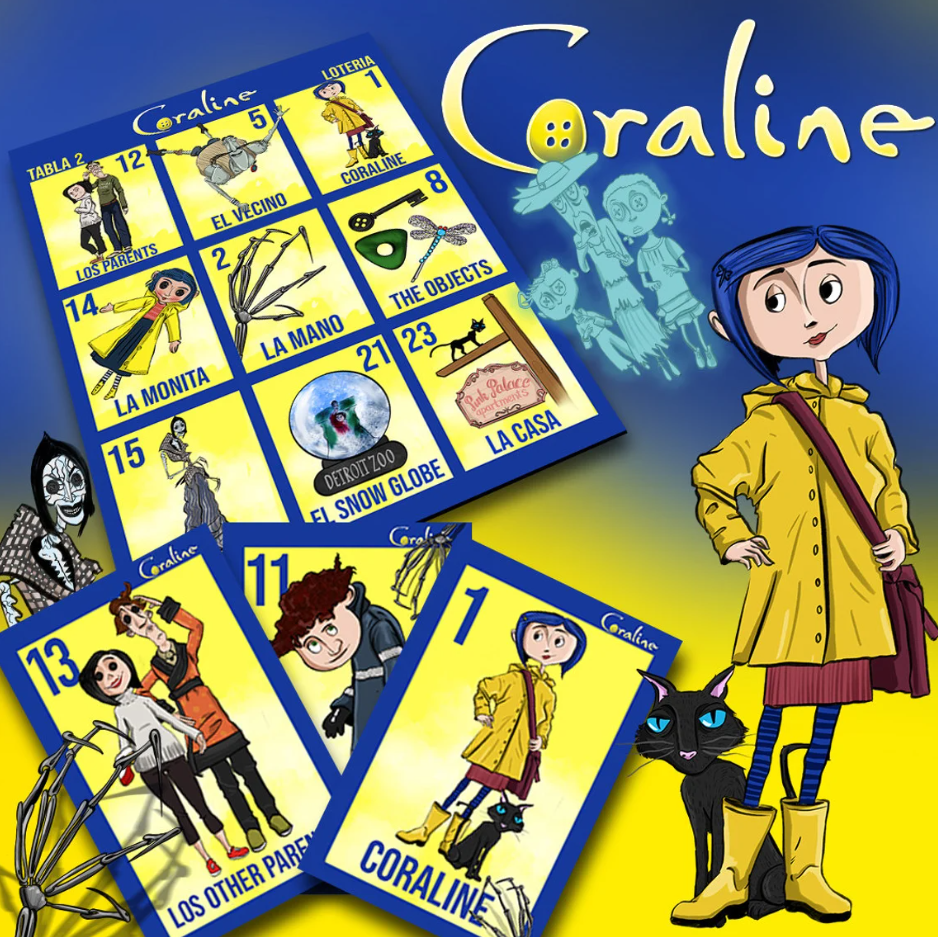 Coraline Loteria by Ruthlezz Society