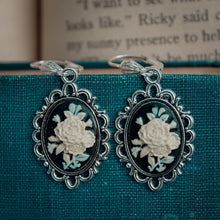 Load image into Gallery viewer, Handmade Ivory Rose Cameo Earrings