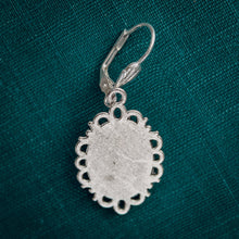 Load image into Gallery viewer, Handmade Ivory Rose Cameo Earrings