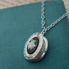 Load image into Gallery viewer, Bee Cameo Locket Necklace