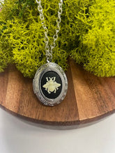 Load image into Gallery viewer, Bee Cameo Locket Necklace