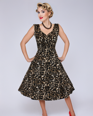 Leopard Cocktail Sweetheart Dress
