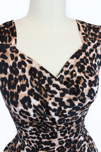 Leopard Cocktail Sweetheart Dress