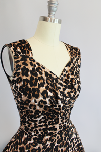 Leopard Cocktail Sweetheart Dress