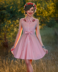 Pink Rockabilly Formal Dresses Uyisj Women's Vintage Sleeveless Solid Summer Cute A Line Flowy Swing Midi Pink Rockabilly Formal Dresses Uyisj Women's Vintage Sleeveless Solid Summer Cute A Line Flowy Swing Midi