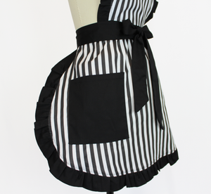Spooky-Cute Purple Bat Hostess Apron