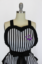 Load image into Gallery viewer, Spooky-Cute Purple Bat Hostess Apron