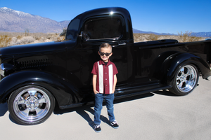 Boy's Bowler Vintage Inspired 1950s Burgundy Retro Top