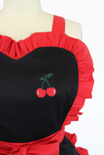 Load image into Gallery viewer, Retro Apron Vintage Inspired Embroidered Cherry Apron