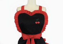 Load image into Gallery viewer, Retro Apron Vintage Inspired Embroidered Cherry Apron