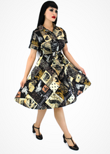 Load image into Gallery viewer, Edgar Allan Poe Circle Dress
