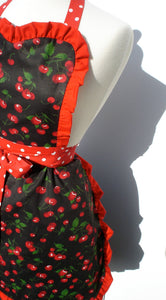 "Whisked Away" Black Cherry Apron