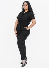 Load image into Gallery viewer, One Piece Long Black Play Suit Jumpsuit