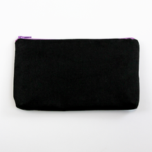 Load image into Gallery viewer, Halloween Embroidered Make-up Pouch - Lavender or Burgundy Spider Design