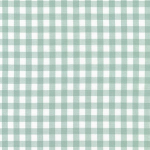 green gingham print