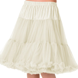 Banned Apparel: Petticoat Ivory- M\L