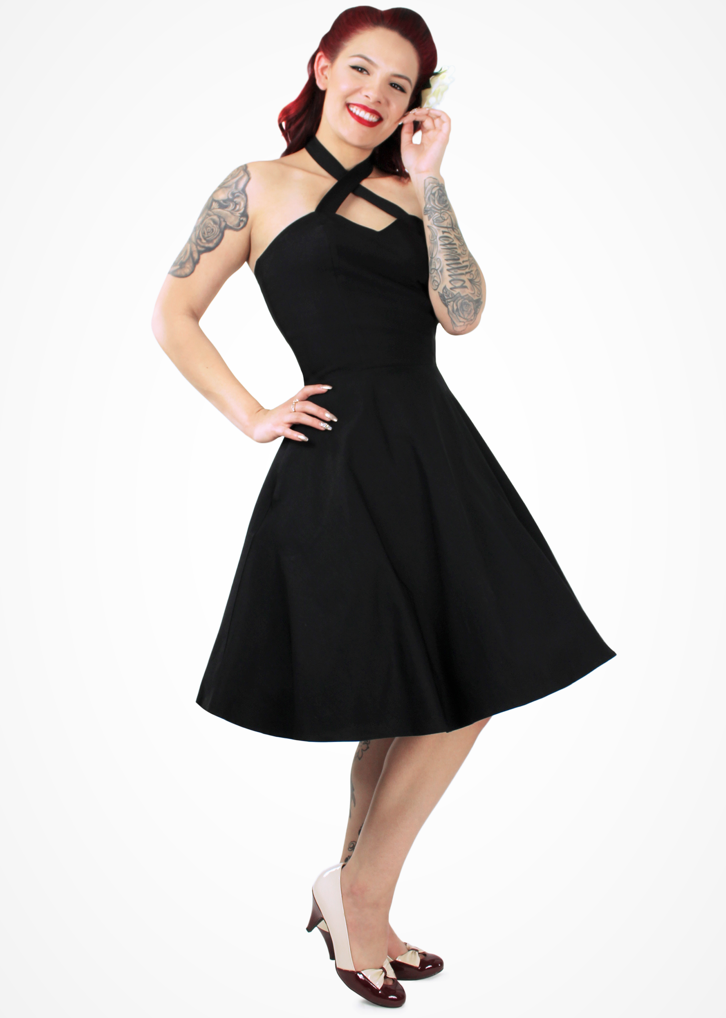 black criss cross halter dress S Black Satin High Neck Crisscross Halter Maxi Dress Elegant Mermaid Formal Gown