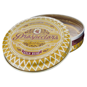 Prospectors Gold Rush Pomade, top, open lid 