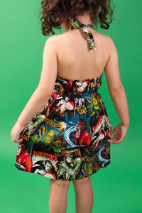 Monsters Girl's Dress, back 