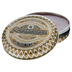 Prospectors Crude Oil Pomade, top, open lid