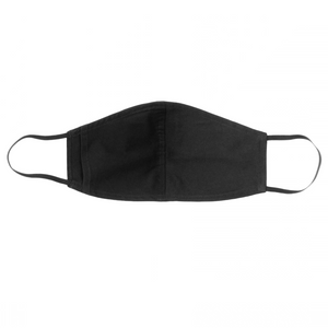 LARGE Black Face Mask With Filter Pocket