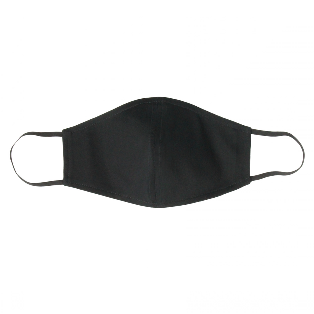 LARGE Black Face Mask With Filter Pocket