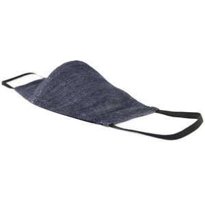 Denim Face Mask With Filter Pocket Side