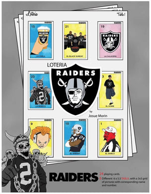 Raiders Loteria by Ruthlezz Society