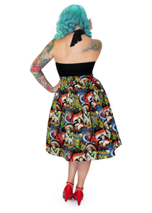 Pleated Circle Skirt - Hollywood Monster